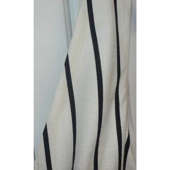 Topshop Women's Stripe Pinafore Midi Dress in Ivory Size 8 MSRP $85 - Picture 8 of 8